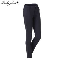 Lady Plus กางเกงขายาว | Long Pants 9749PL กางเกงทำงาน ทรงสลิม สีดำ