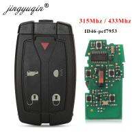 jingyuqin For Land Rover Freelander 2 Smart Remote control Car Key 315Mhz 433 Mhz Case 5 Button With Small Uncut Blade