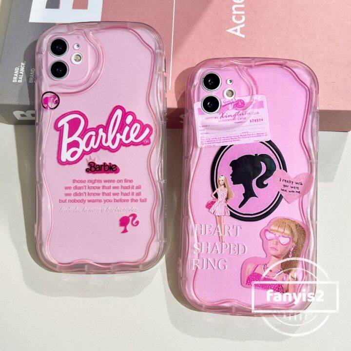 เคสโทรศัพท์มือถือ-แบบนิ่ม-ขอบโค้ง-ลายบาร์บี้-สําหรับ-iphone-14-13-12-x-xr-xs-8-7-6-6s-2020