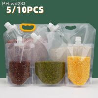 1/5PCS Portable Food Packaging Bag Grain Sealed Bag Insect-proof Moisture-proof Fresh-keeping Storage Bag Kitchen Storage