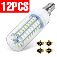 12PCS E27 LED Bulbs 220V E14 Corn Light Bulb GU10 LED Lamp 5730SMD 3W 5W 7W 9W 12W 15W illas Led Candle Energy Saving Light