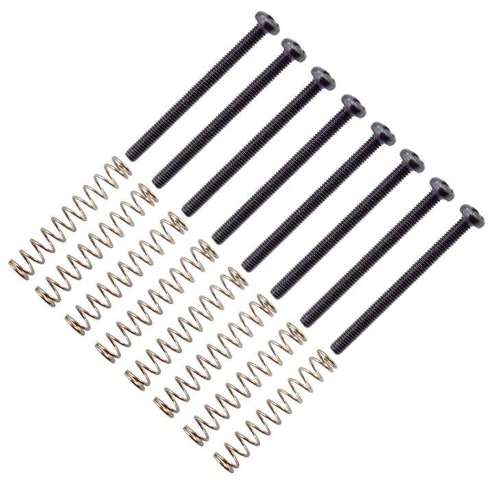 tooyful-8-pieces-metal-humbucker-double-coils-pickup-frame-clamp-screws-springs-for-electric-guitar-replacement-parts