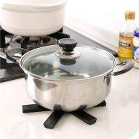 Kitchen non-slip foldable Hot pad coaster creative new strange placemat black kitchen tool Cookware placemat