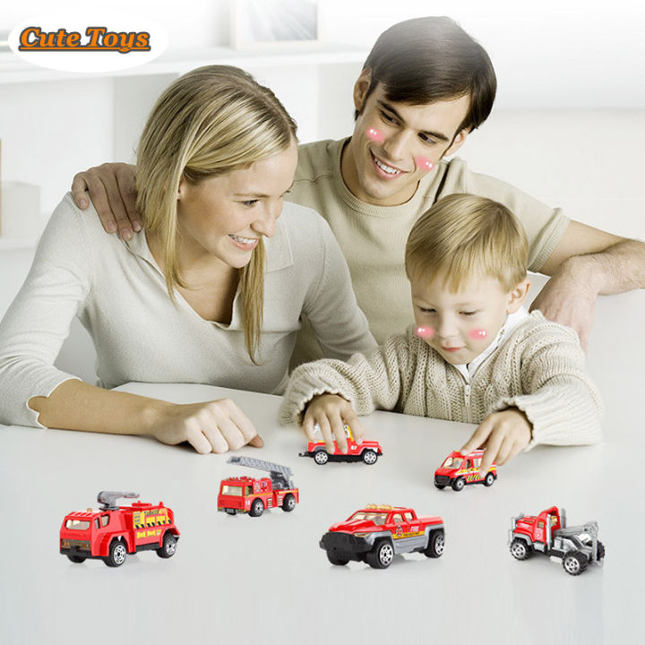 cute-toys-6pcs-7pcs-car-children-tractor-gift-toy-alloy-wheels-slide-front-car-educational-toys-model-gift