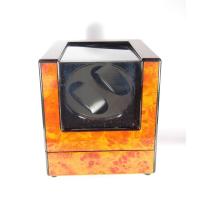 KK-Watch Winder กล่องหมุนนาฬิกา แบบออโตเมติก 2 เรือน สีน้ำตาลลายหินอ่อน/สีดำ (มีรับประกัน)