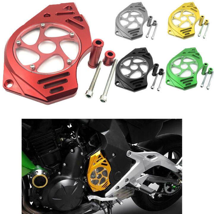 ห่วงโซ่เฟืองหน้าฝาครอบป้องกันอุปกรณ์เสริมรถจักรยานยนต์สำหรับ-kawasaki-er-6n-er-4f-er-6f-versys-650-ninja-400