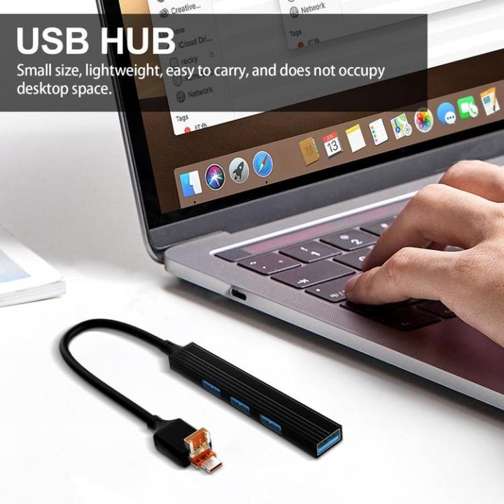 usb-c-multiport-adapter-usb-four-port-splitter-4-ports-usb-splitter-high-speed-data-usb-expander-for-laptop-usb-flash-drives-mobile-hdd-printer-camera-and-more-fine