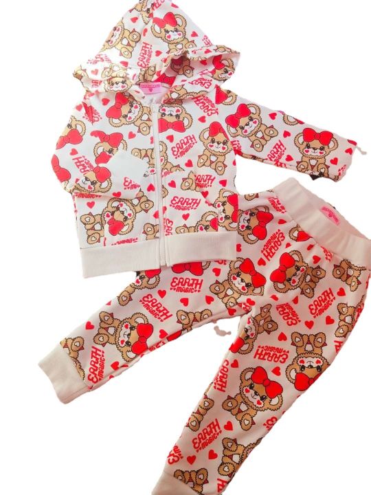 cod-2023-earthmagic-em-same-style-girls-full-print-bear-head-sweater-jacket-trousers-suit