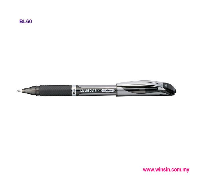 Pentel Energel Liquid Gel Ink Ball Pen 1.0mm * BL60A(BLACK) * .The