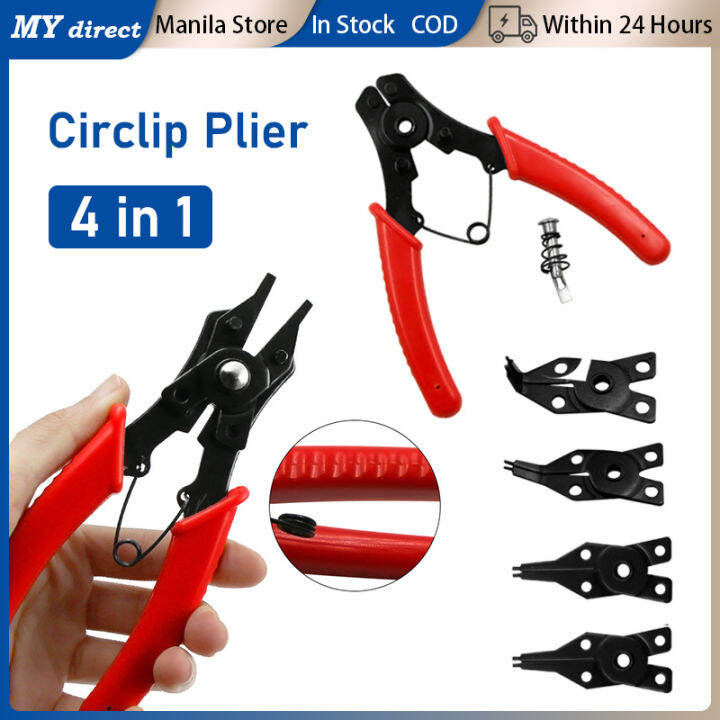 4 In 1 Circlip Pliers Snap Ring Pliers Retaining Ring Pliers Puller