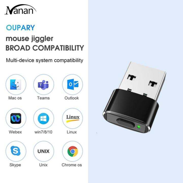 เครื่องเขย่าเมาส์เสมือนจำลองการเคลื่อนที่ของเมาส์พอร์ต-usb-ที่ตรวจจับไม่ได้สำหรับคอมพิวเตอร์แล็ปท็อป