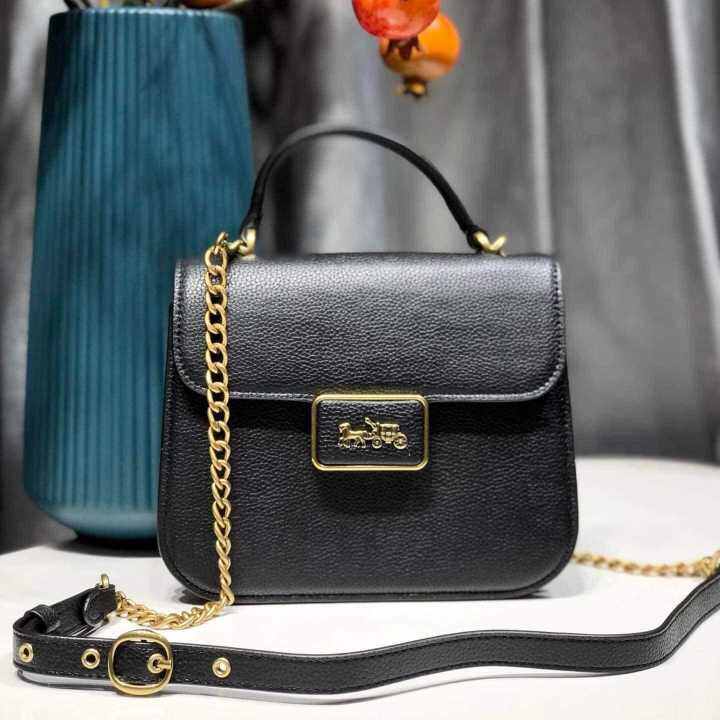 Coach C4820 Alie Women's Top Handle Bag Black Original Lazada PH
