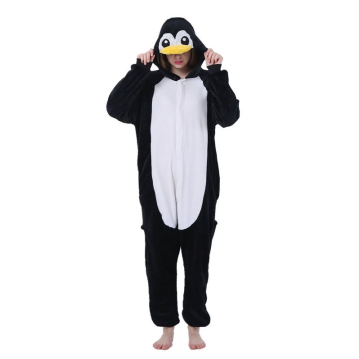 Kigurumi Penguin Costume Kids Pajama Adult Animal Onesie Women Men ...