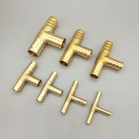 T way T-Shape Brass Barb Pipe Hose Fitting 3 way connector For 4mm 5mm 6mm 8mm 10mm 19mm hose copper Pagoda Water Tube Fittings