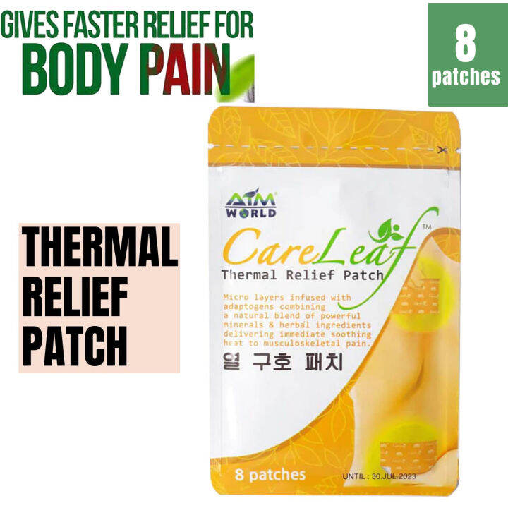 Aim Global Care Leaf Thermal Relief 8 Patches AUTHENTIC Lazada PH
