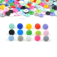 ☏﹍ 20sets T3 Round Plastic Snaps Button Fasteners Bag Folder Buckle Button Press Stud Poppers for Baby Clothes Accessories