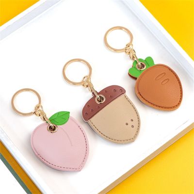 【CW】♤  Card Cover Chain Access Pendant Cartoon Keychains Keyfob Useful Leather Personality