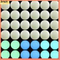 BRAIN 144 PCS หินส่องสว่าง ลูกปัดหินเรืองแสง มี3สี 8mm คะ ลูกปัดหลวมๆ ทำเครื่องประดับ DIY เรียบเนียน ลูกปัดอัญมณีเรียบ กำไลข้อมือสร้อยข้อมือ