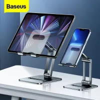 Baseus Phone Holder Desk Mobile Phone Stand Foldable Metal Tablet Holder For iPhone 14 13 12 iPad Pro Air Universal Holder