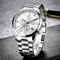 2021 LIGE Men Watches Top Luxury nd Sport Quartz Watch Men Chronograph Waterproof Wrist Watch Man Stainless Steel Date Clock