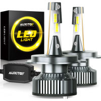 AUXITO ไฟส่องสว่าง LED 9003 HB2 H4 Y13สำหรับรถยนต์หลอดไฟ LED H4 Hi/Lo แสง Canbus 6000K ความสว่าง500% สีขาวไฟหน้ารถหลอดไฟแอลอีดีสำหรับสูงต่ำ