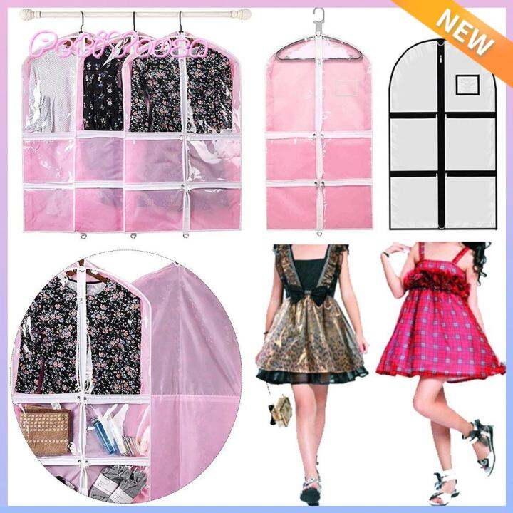 PETIYOUZA Girl Dancer Garment Bag Zipper Pockets Set Dance Garment Bag