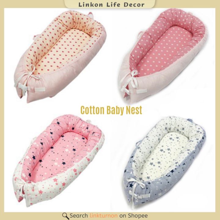 breathable-baby-nest-portable-newborn-infant-bassinet-soft-baby-lounger-newborn-cocoon-snuggle-bed-2030-31-35-37