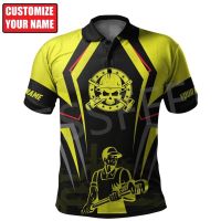 Tessffel Cosplay Worker Welder Nation Retro Tattoo Casual 3DPrint Summer Unisex Polo Shirts Streetwear Short Sleeves T-Shirts A1