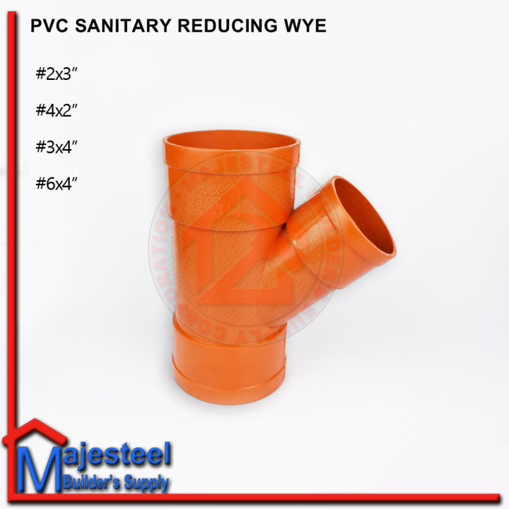 Pvc Wye Reducer Sanitary Orange Fittings X Majesteel Lazada Ph