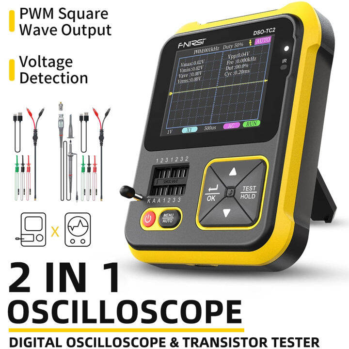 2 In 1 Multifunctional Handheld Oscilloscope Transistor Detector