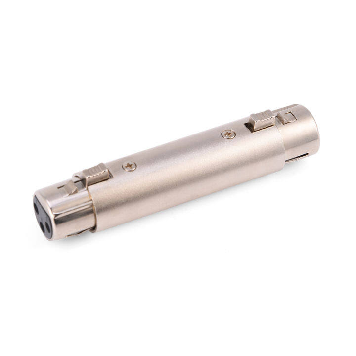 fosa-2ชิ้น3-pin-xlr-ตัวเมีย-ตัวเมียไมค์ไมโครโฟนออดิโอตัวเชื่อมอะแดปเตอร์