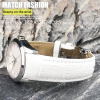 18mm Leather Cowhide Watch Bands Fit for Tissot 1853 T035.207 T035 Black White Purple Red Womens Watch Strap Free Tools