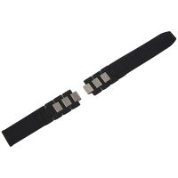 20mm Silicone Strap Watch Band For Chronoscaph Autoscaph 21 Band, Black