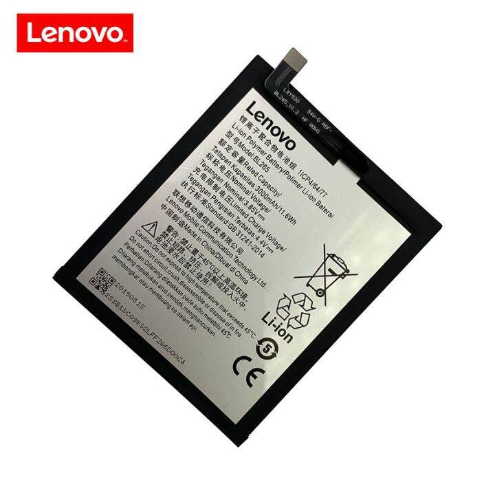 100-original-3000mah-bl265แบตเตอรี่สำหรับ-lenovo-xt1662สำหรับ-motorola-moto-m-xt1662-xt1663โทรศัพท์มือถือแบตเตอรี่-bateria