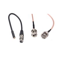 LanParte HD-SDI HD SDI Video Cable Male HD SDI Extension Cable 60cm &amp; 0.3M Wire 3 Pin Xlr Female to 3.5mm Trs 1/8Inch Female Stereo Audio Adapter Microphone Cable