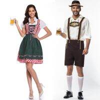 Women Bavaria Oktoberfest Dress Costume Man Dirndl Lederhosen Beer Carnival Party Outfit Fancy Dress