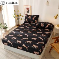 【CW】 YOMDID Bed Fitted Sheet Adjustable Mattress Covers Four Corners With Elastic Band Print Size