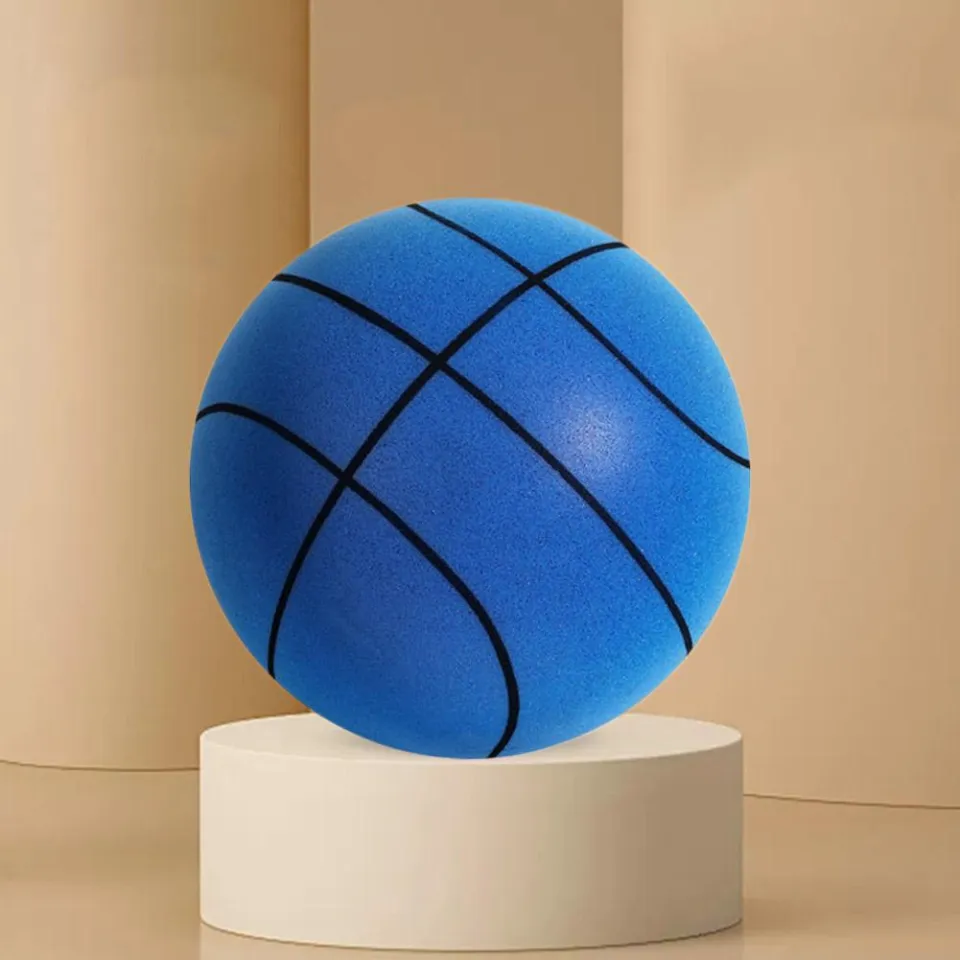 Silent High Density Foam Sports Ball Indoor Mute Basketball Games Ball  Elastic Toy Sports Soft Children G8P9