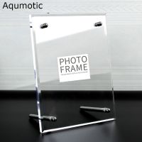 Aqumotic Clear Acrylic Frame 8x10 Large Acrylic Picture Frame Transparent Glass Square Acrylic Poster Photo Frame Holder Fine