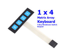 1 x 4 Matrix Array Keyboard 4 Key Membrane Switch Keypad 1*4 Keys