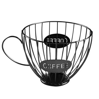 Coffee Fruits Capsule Storage Basket Coffee Cup Shaped Pod Holder and Organizer for Home Cafe Hotel