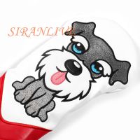 Golf Club Head Covers for Driver Cover Fairway Cover Hybrid Cover PU Leather Headcover Cute Dog