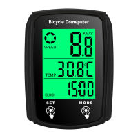 คอมพิวเตอร์จักรยานแบบมีสาย19ฟังก์ชั่น Touch Bike Speedometer เครื่องวัดระยะทางคอมพิวเตอร์จักรยานกันน้ำพร้อม Backlight