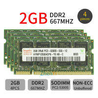 Hynix 8GB (4ชิ้น2GB) PC2-5300S DDR2 667MHz 200PIN หน่วยความจำแล็ปท็อป SODIMM