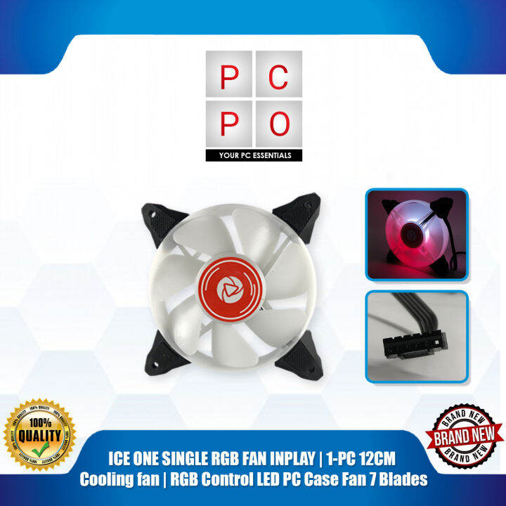 ICE ONE SINGLE RGB FAN INPLAY | 1-PC 12CM Cooling fan | RGB Control LED ...