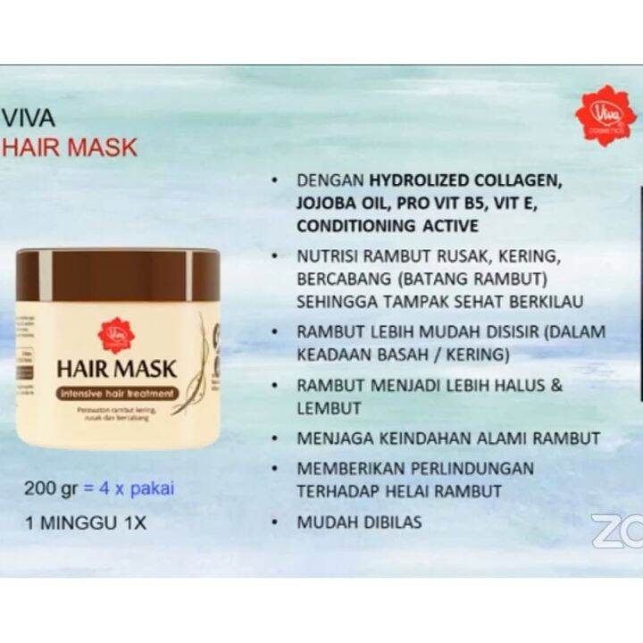 Viva Hair Mask Intensive Hair Treatment 200 gr Lazada Indonesia