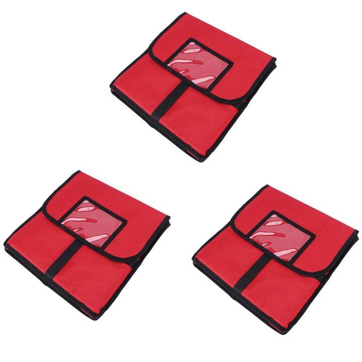 3X Insulated Pizza Food Delivery Bag Professional Large Pizza Delivery