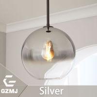 GZMJ Modern Art Luster Color Variety Glass Ball Pendant Lights Led Hanglamp Home Fixtures Kitchen Home Lights Lampshade