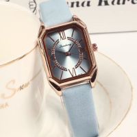 and green square watch womens light luxury niche simple temperament ins style high-end retro casual