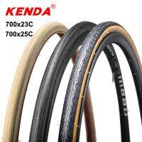 ยางรถจักรยาน Kenda 2ชิ้น700X2 700X23c 5c ยางรถจักรยานยนต์700C สีเบจสีดำสีเหลืองเส้นยางนอกความต้านทานต่ำคุณภาพสูงที่เบามาก